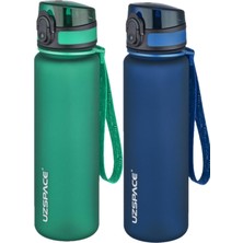 Feyza Design 2'li 500ML Tritan Su Matara Seti, Sağlıklı ve Hafif Tasarım