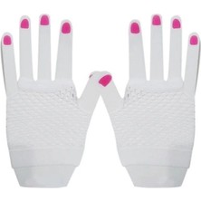 VeraGlobe Buğz Kısa Beyaz File Eldiven