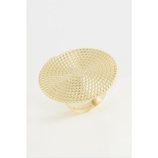 SiHako Hasır Görünümlü Metal Yüzük