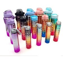 Feyza Design Enerji ve Motivasyon Sağlayan 3'lü Zaman Çizelgeli Büyük Matara Seti