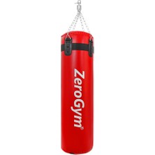Zerogym Boks Kum Torbası 120CM x 31CM Premium Kalite,içi Dolu, Döner Mekanizma ve Askı Aparatlı
