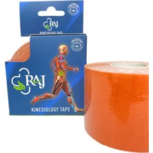 Feyza Design Turuncu Kinezyo Tape Band Sporcu ve Ağrı Destekli 5mt x 5cm