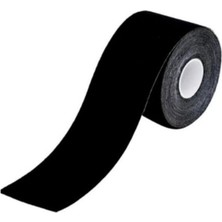 Feyza Design Siyah Kinezyo Sporcu Bandı, 5 M x 5 Cm, Esnek ve Dayanıklı Ağrı Koruyucu
