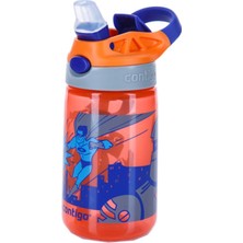 Feyza Design Çocuklar Için Süper Kahraman Temalı 420ML Flip Tek El Su Matarası