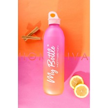 Feyza Design Şık ve Dayanıklı 1 Litre Cam Matara, Pratik ve Şeffaf Tasarım