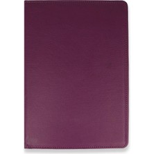 Marsilyan  Huawei Mediapad T3 10 / 9.6 Kılıf 360 Tablet Deri Kılıf - Mürdüm