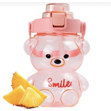 Feyza Design Smile Ayıcık Tasarımlı 1000ML Bpa'sız Su Matarası