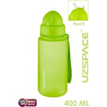 Feyza Design 400 ml Yeşil Tritan Matara, Hafif ve Sağlam, Sıvı Taşıma Kolaylığı