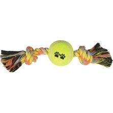 Pazarcan Tenis Toplu Kısa Düğümlü Köpek Diş Ipi 7-26 cm Sarı