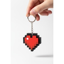 Pazarois Minecraft Heart Figürlü Clicker Anahatarlık