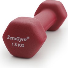 Zerogym Neopren Kaplı  Içi Demir Dambıl 1,5 kg Mor 1 Adet