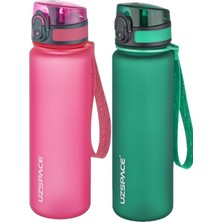 Feyza Design 2'li 500ML Tritan Su Matara Seti, Sağlıklı ve Şık Tasarım