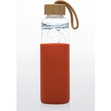 Feyza Design Sağlam ve Şık 550 ml Cam Matara, Kolay Taşınabilir ve Sızdırmaz Tasarım