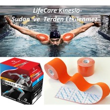 Feyza Design Turuncu 5 cm x 5 M Esneklik ve Destek Sağlayan Ağrı Bandı