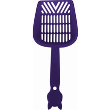 Pazarcan Ince Elekli Kedi Kumu Küreği Large 11-27 cm Mor