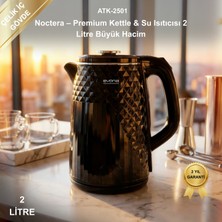 Evona Kettle Noctera Premium Parlak Siyah Su Isıtıcısı Paslanmaz Çelik Iç Gövde
