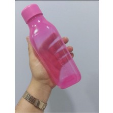 Feyza Design Kare Pembe Şişe 500ML, Sağlıklı ve Şık Tasarım, Pratik Kullanım