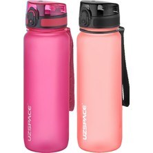 Feyza Design 2'li Tritan Matara Seti, 800ML, 14 Renk Seçeneği, Sağlıklı ve Şık