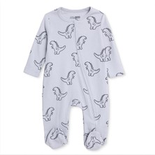 Hellobaby Hellobaby, Erkek, Patikli Tulum, Dinozor Baskılı, Fermuarlı, Bisiklet Yaka, Uzun, Uzun Kol