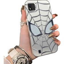 Ucuc Realme C20/C20A Uyumlu Telefon Kılıfı Spider-Man Desenli Akrilik Sert Arka Silikon Kenar Lens Korumalı Darbe Koruma