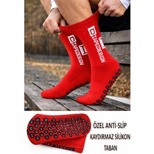 Feyza Design Silikon Tabanlı Futbol Çorabı, Dikişsiz, Kauçuk Havlu, Sporcu Tozluk