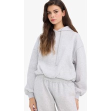 DeFacto Oversize Kapüşonlu Sweatshirt G7353AX25CW