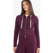 DeFacto Oversize Kapüşonlu Fermuarlı Sweatshirt G6384AX25WN