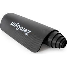 Zerogym Egzersiz Matı Siyah 180X60X1CM Ekstra Kalın Yüksek Yoğunluklu Yırtılmaz Egzersiz Yoga Minderi ve Taşıma Kayışı