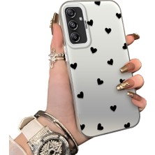 Ucuc Samsung Galaxy M34 5g Uyumlu Telefon Kılıfı Sevgi Yüzüğü Desenli Akrilik Sert Arka Silikon Kenar Lens Korumalı Darbe Koruma