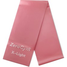 Zerogym Egzersiz Bandı, Pilates Bandı, 150CMX15CMX0,35CM Pembe Çok Hafif