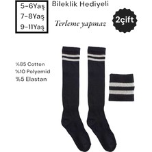 Feyza Design Çift Renkli Çocuk Futbol Çorapları, Halı Saha ve Spor Tozluk Seti