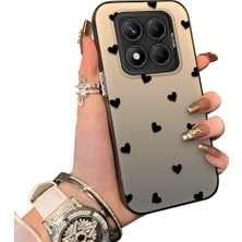 Ucuc Redmi Note 14 Pro 5g Uyumlu Telefon Kılıfı Sevgi Yüzüğü Desenli Akrilik Sert Arka Silikon Kenar Lens Korumalı Darbe Koruma