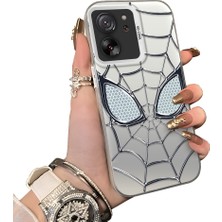 Ucuc Mi 13T Pro/mi 13T Uyumlu Telefon Kılıfı Spider-Man Desenli Akrilik Sert Arka Silikon Kenar Lens Korumalı Darbe Koruma