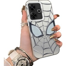Ucuc Redmi 13 Uyumlu Telefon Kılıfı Spider-Man Desenli Akrilik Sert Arka Silikon Kenar Lens Korumalı Darbe Koruma