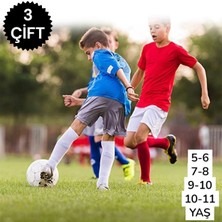 Feyza Design Yüksek Kaliteli Çocuk Futbol Halı Saha Diz Altı Tozluklar, Rahat ve Konforlu Kullanım