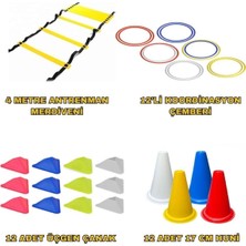 Feyza Design Futbol ve Basketbol Antrenman Seti, Merdiven, Huni, Çanak, Çember ve Koordinasyon Ekipmanı