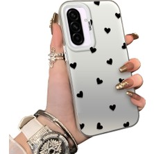 Ucuc Samsung Galaxy A56 Uyumlu Telefon Kılıfı Sevgi Yüzüğü Desenli Akrilik Sert Arka Silikon Kenar Lens Korumalı Darbe Koruma