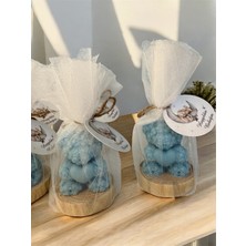 PremiumPort 10'lu Ahşap Ayıcık Doğum ve Bebek Hediyesi, Mevlid Dekorasyon Seti