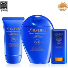 Shiseido Yüzü ve Vücudu Güneşe Karşı Etkili Şekilde Koruyan Üçlü Temel Cilt Bakım Seti