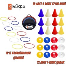 Feyza Design 12'li Antrenman Seti ve Koordinasyon Çemberleri, Spor ve Egzersiz Için