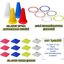 Feyza Design 12'li Koordinasyon ve Antrenman Seti, 17CM Huni ve Çemberleri