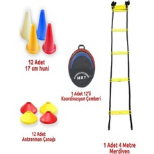 Feyza Design Futbol ve Basketbol Antrenman Seti, Merdiven, Huni, Çanak ve Çemberi Içerir