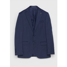 Ramsey Açık Lacivert Düz Modern Fit %100 Yün Takım Elbise