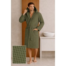 Home Ala Waffle Desen Pike Unisex Bornoz | %100 Pamuklu Pike Bornoz