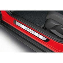 Fams Otomotiv Honda Civic 3D Krom + ABS Kapı Eşiği Koruma Eşiği Sport Line 2001-2020 Arası 4 Prç. P. Çelik (Parlak)