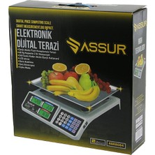lunaev büyük dijital karpuz terazi tartı 40kg/2gr 7  hafızası fiş şarjlı acs-809t (4490)