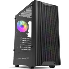 Game In Game Pony 4X12CM Argb Fan Mesh Panel Temper Atx Gaming Kasa