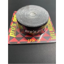 Feyza Design Siyah Tenis Raket Kafa Koruyucu Bandı 3cm x 5m, Paketli, Dayanıklı