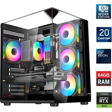 Turbox Xeon E5 2650 V3 Server Işlemcili 20 Çekirdek 64GB Ddr4 1tb Nvme RTX3050 Workstation Oem Paket