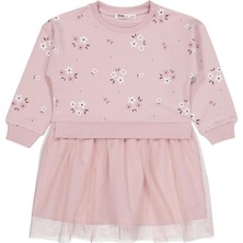 Civil Girls Çiçek Baskılı 2-5 Yaş Elbise - Pembe 2-3 Yaş